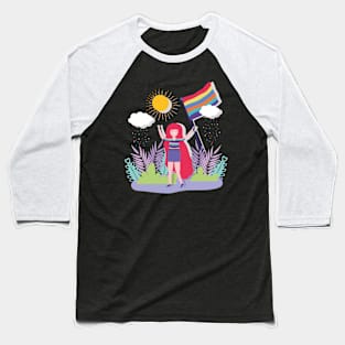 Rainbow Pride LGBT Baseball T-Shirt